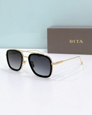 Dita Gold Black Glasses