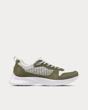 Dior B25 Sneakers Olive Green White